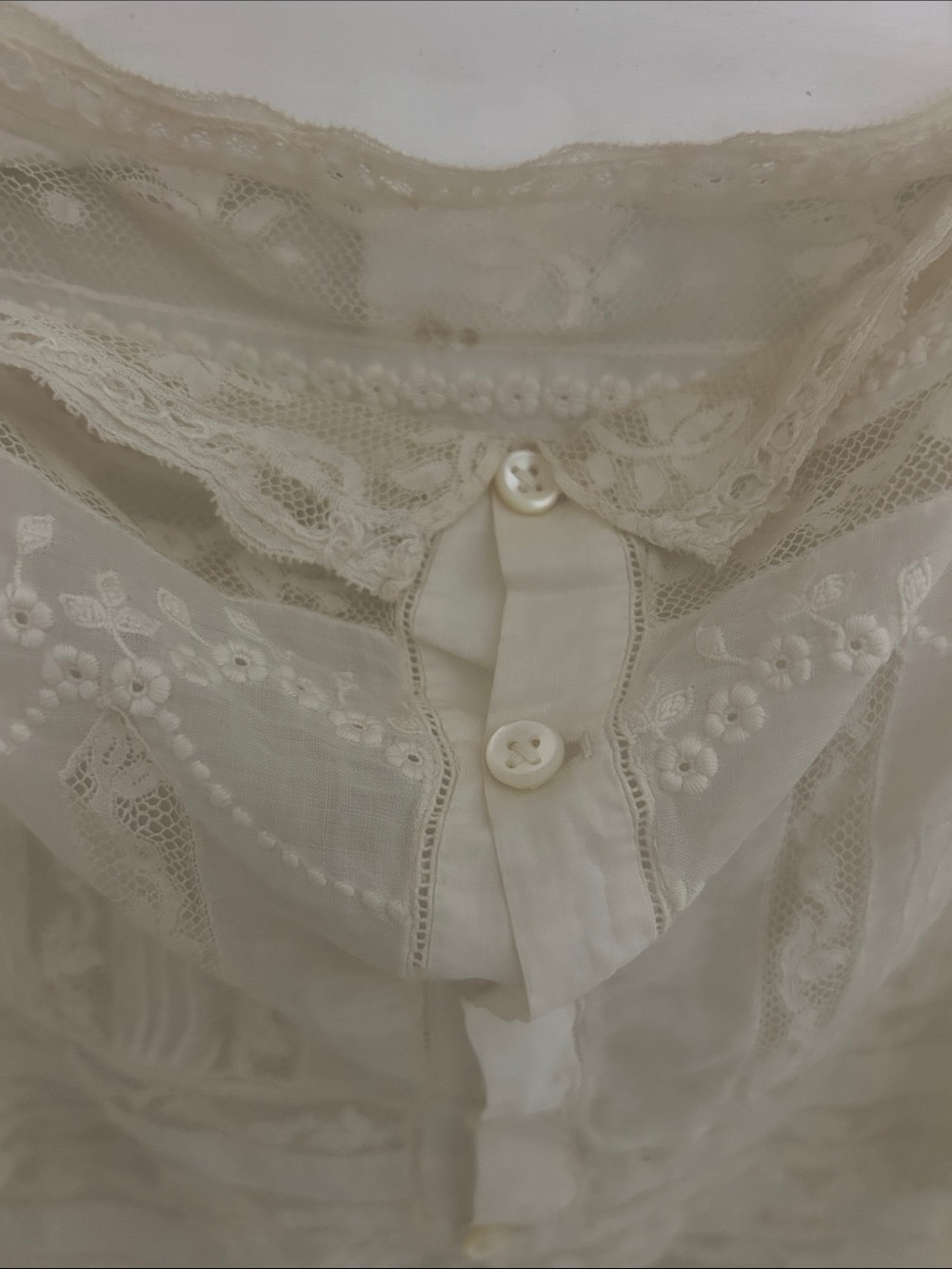 Antique lace Trim Ivory Women’s Cami Top - Picture 2 of 6